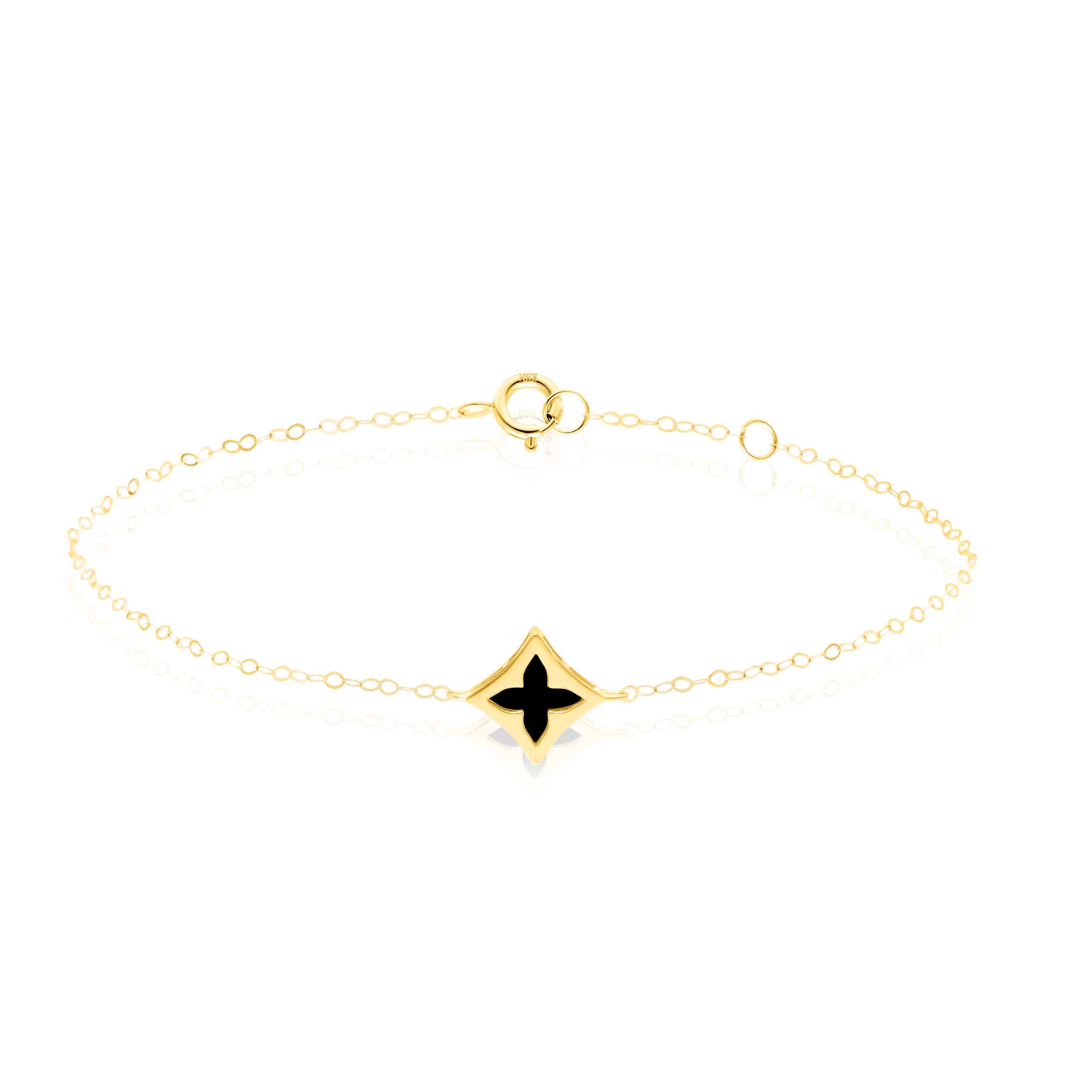 18K Pure Gold Black Star Jewelry Set Talagold - Image 2