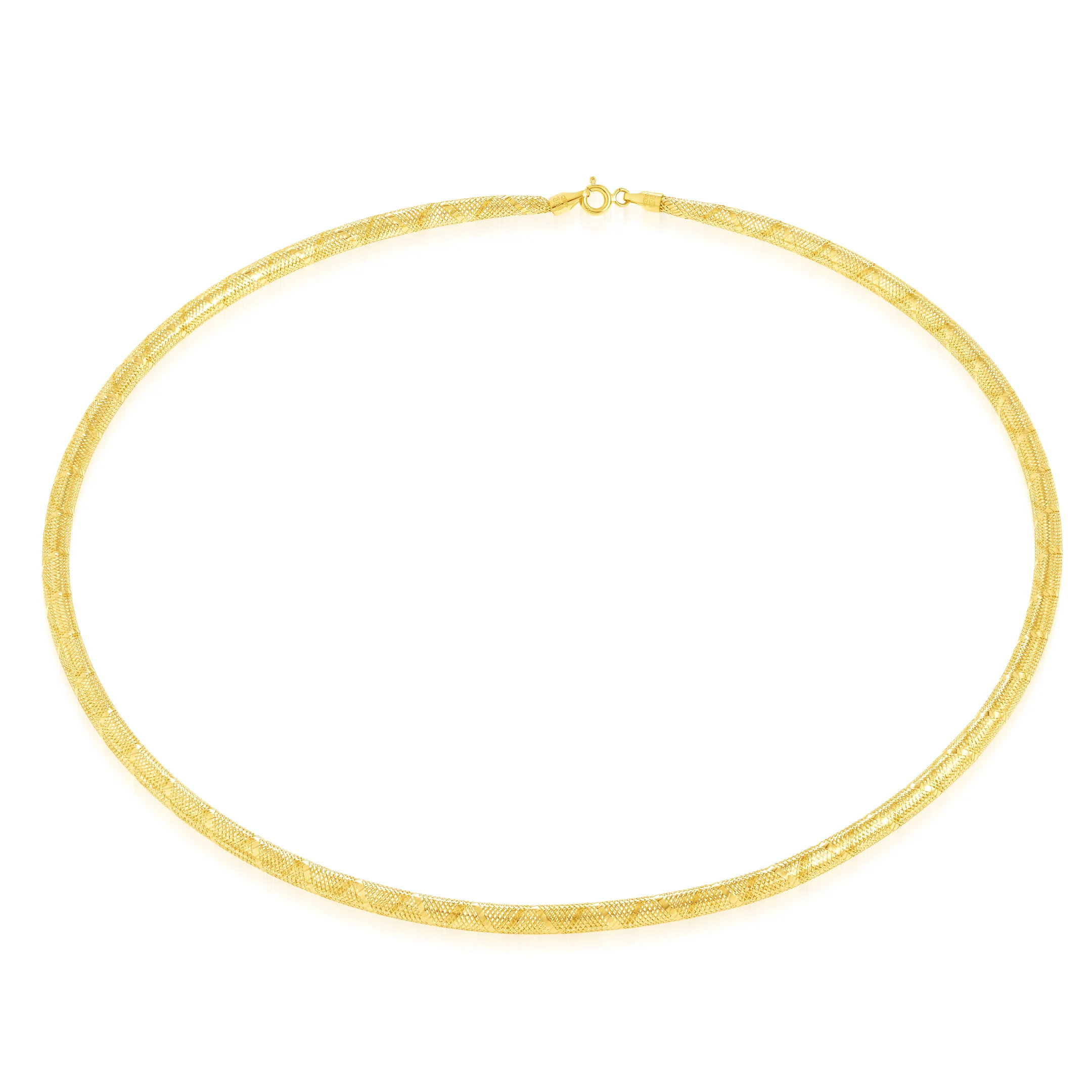 18K Pure Gold Elastic Necklace