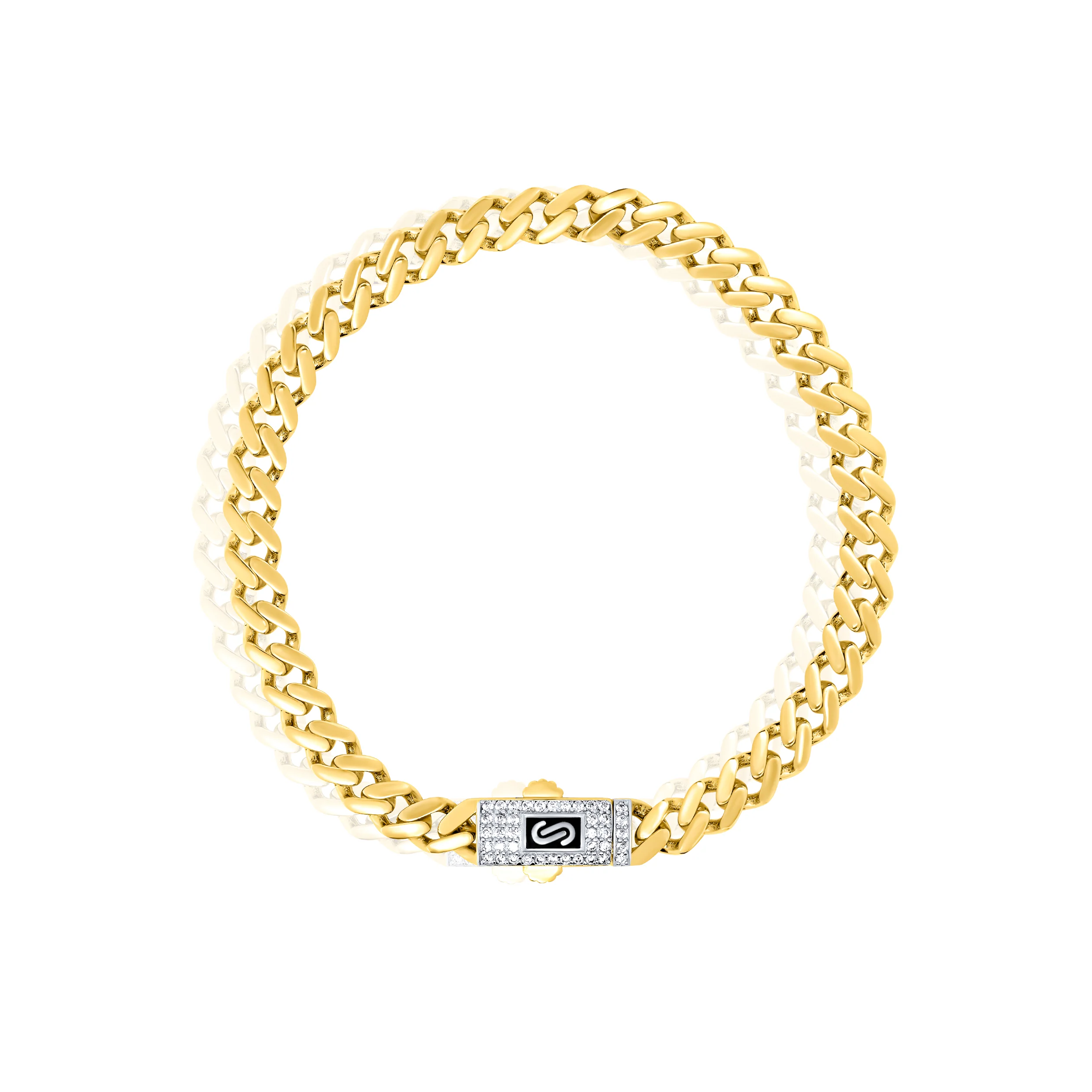 18K Pure Gold Elegant Linked Bracelet Talagold