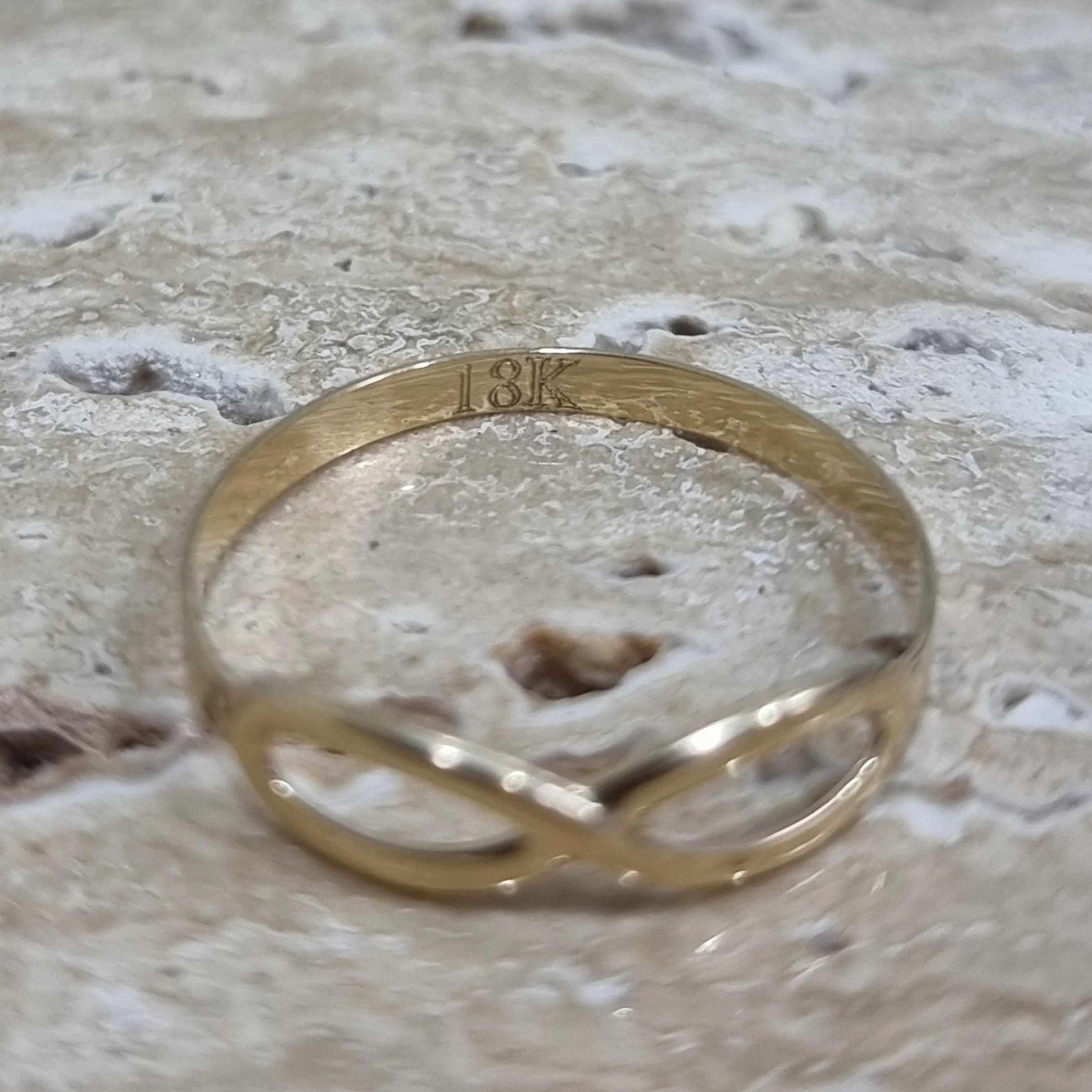 18K Pure Gold Infinity Ring - Image 6