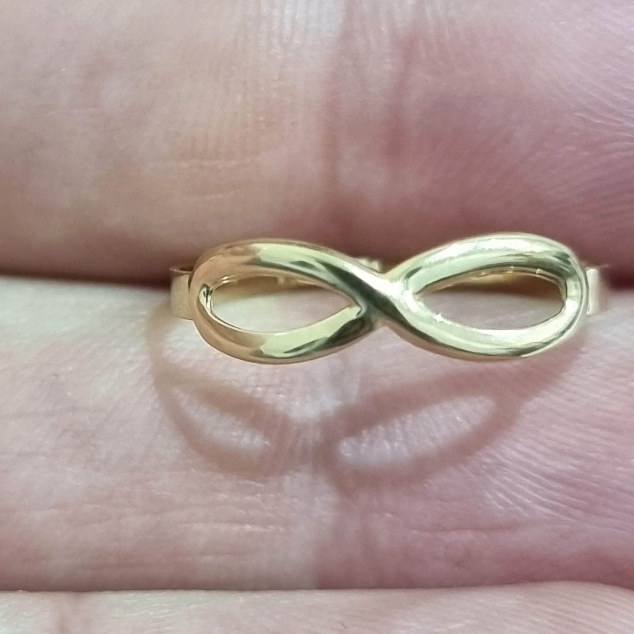 18K Pure Gold Infinity Ring - Image 8
