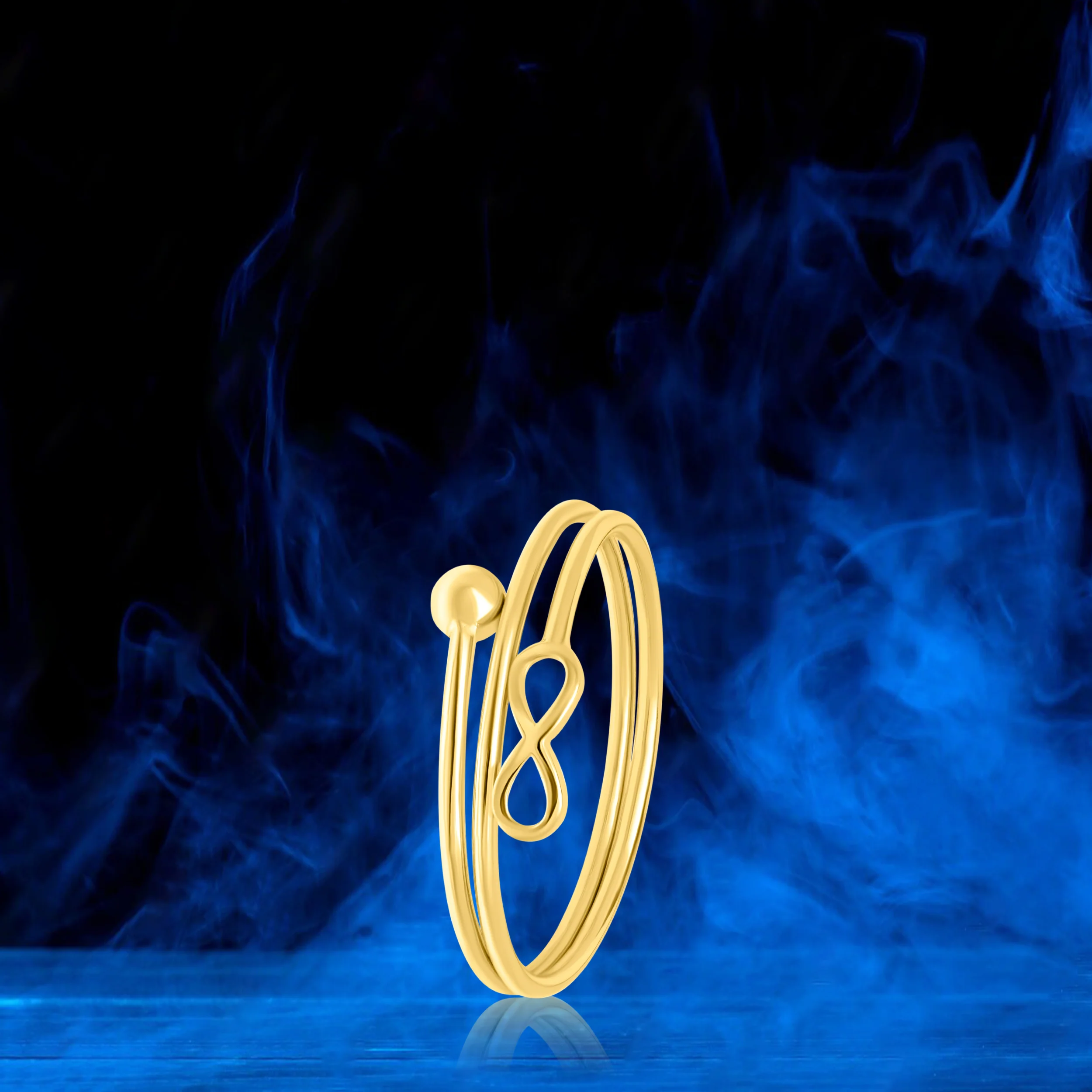 18K Pure Gold Infinity Ring - Image 2