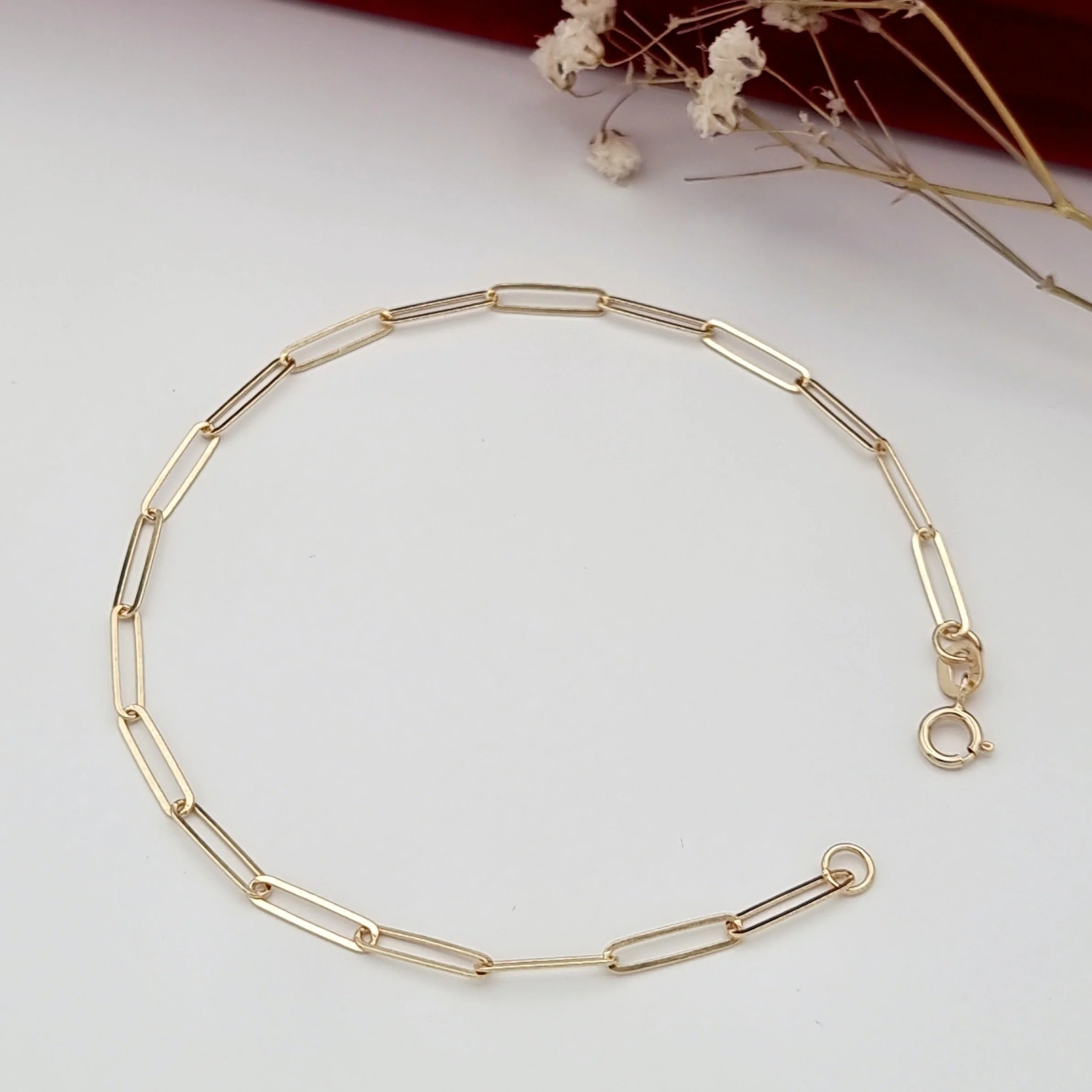 18K Pure Gold Linked Bracelet - Image 2
