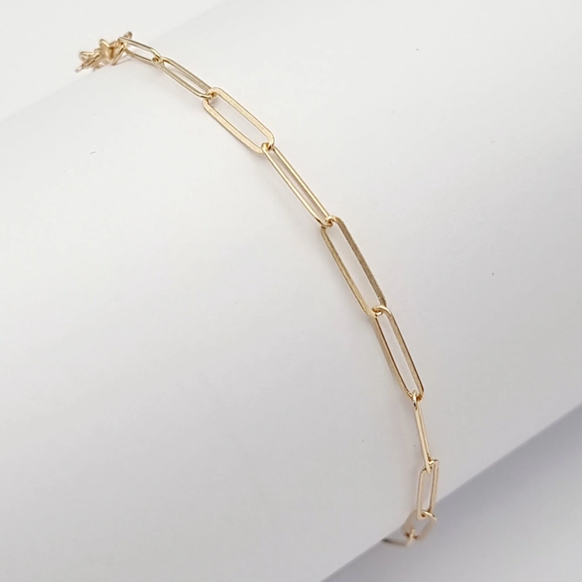 18K Pure Gold Linked Bracelet - Image 3