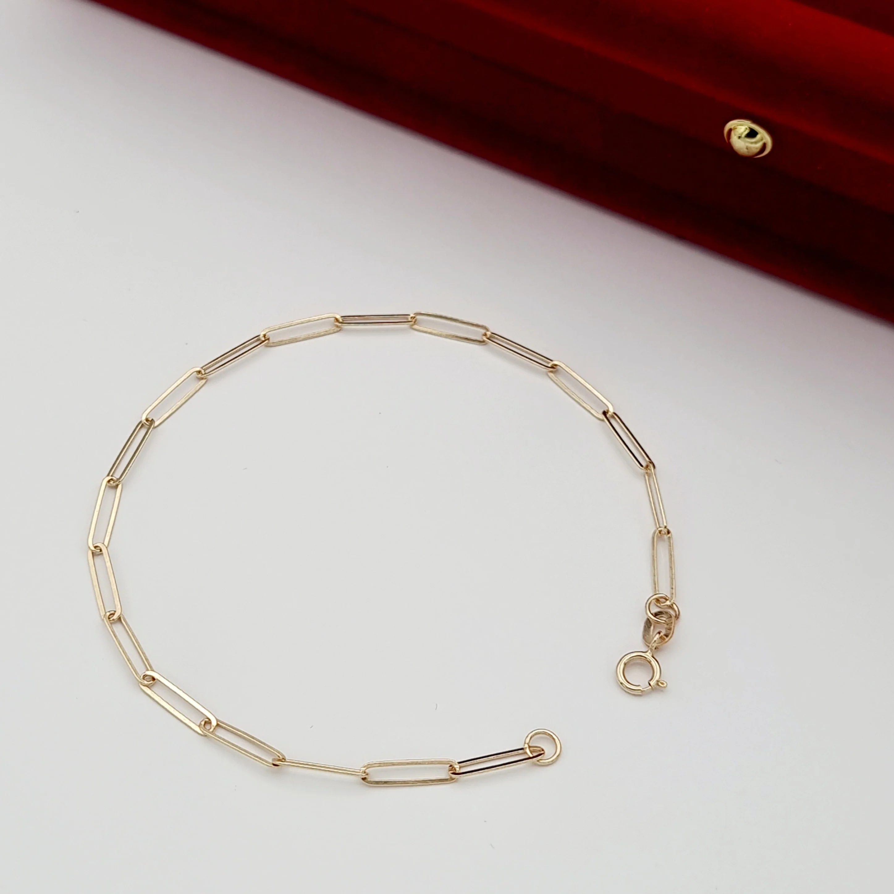 18K Pure Gold Linked Bracelet - Image 9