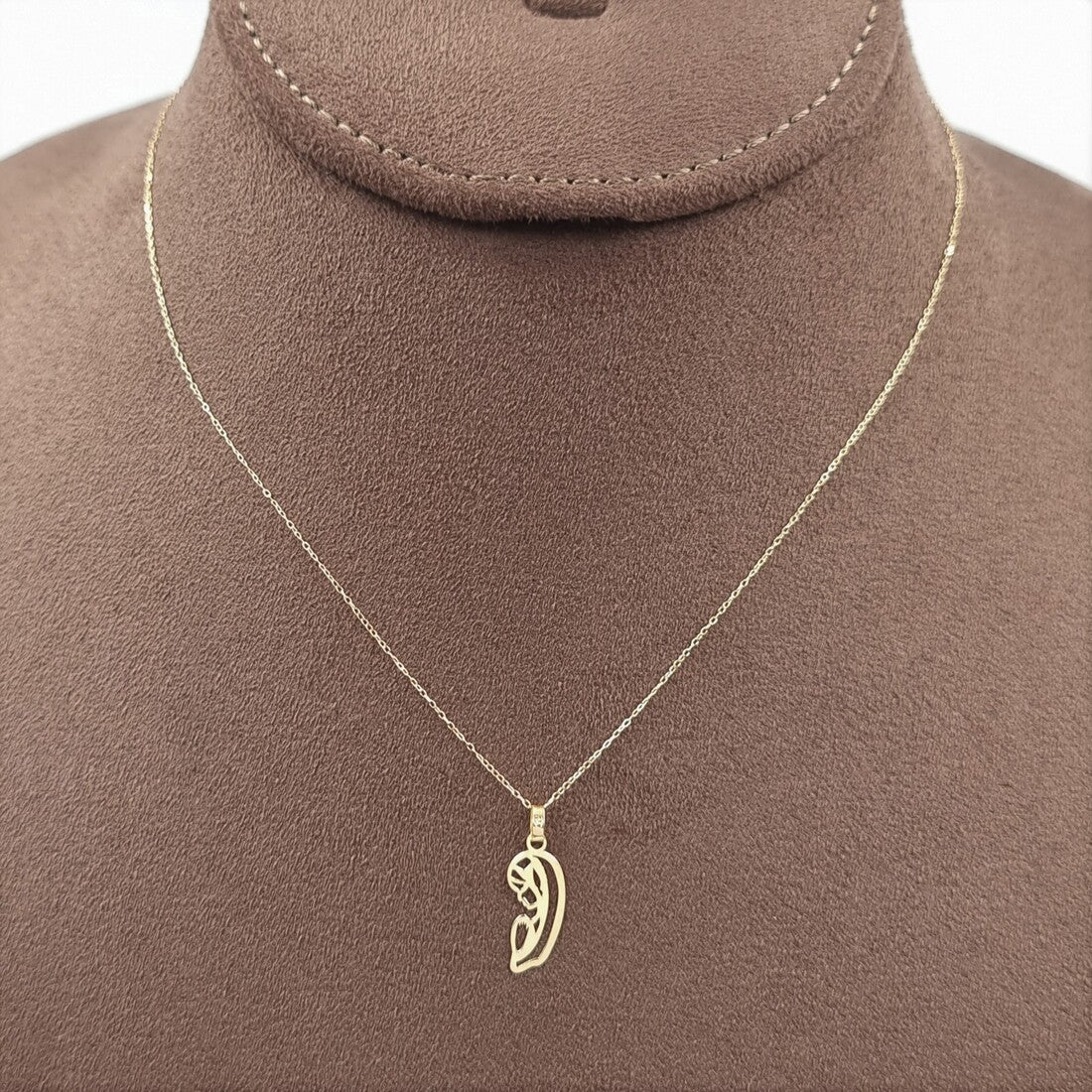 18K Pure Gold Mama Marry Necklace