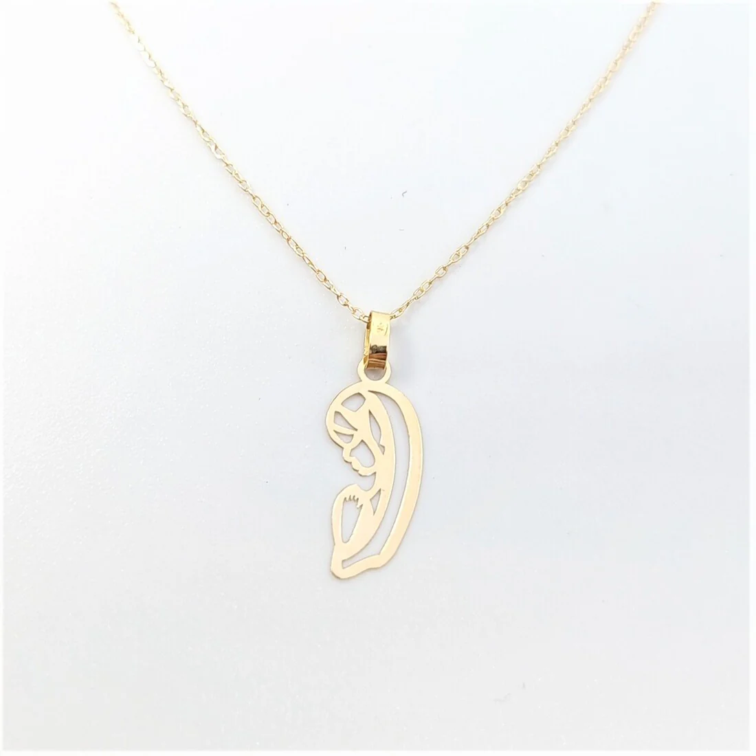 18K Pure Gold Mama Marry Necklace - Image 2