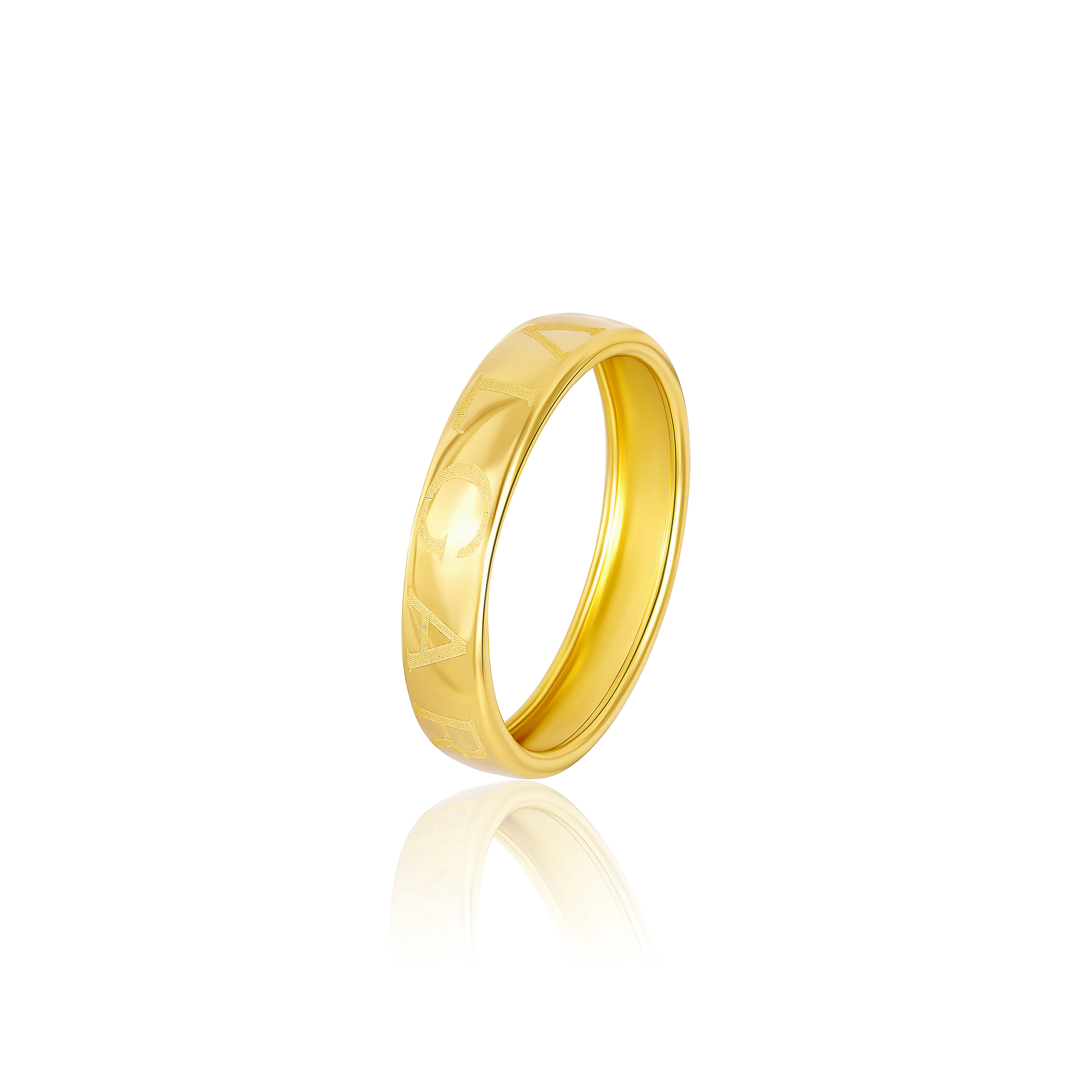 18K Pure Gold Round Ring Talagold
