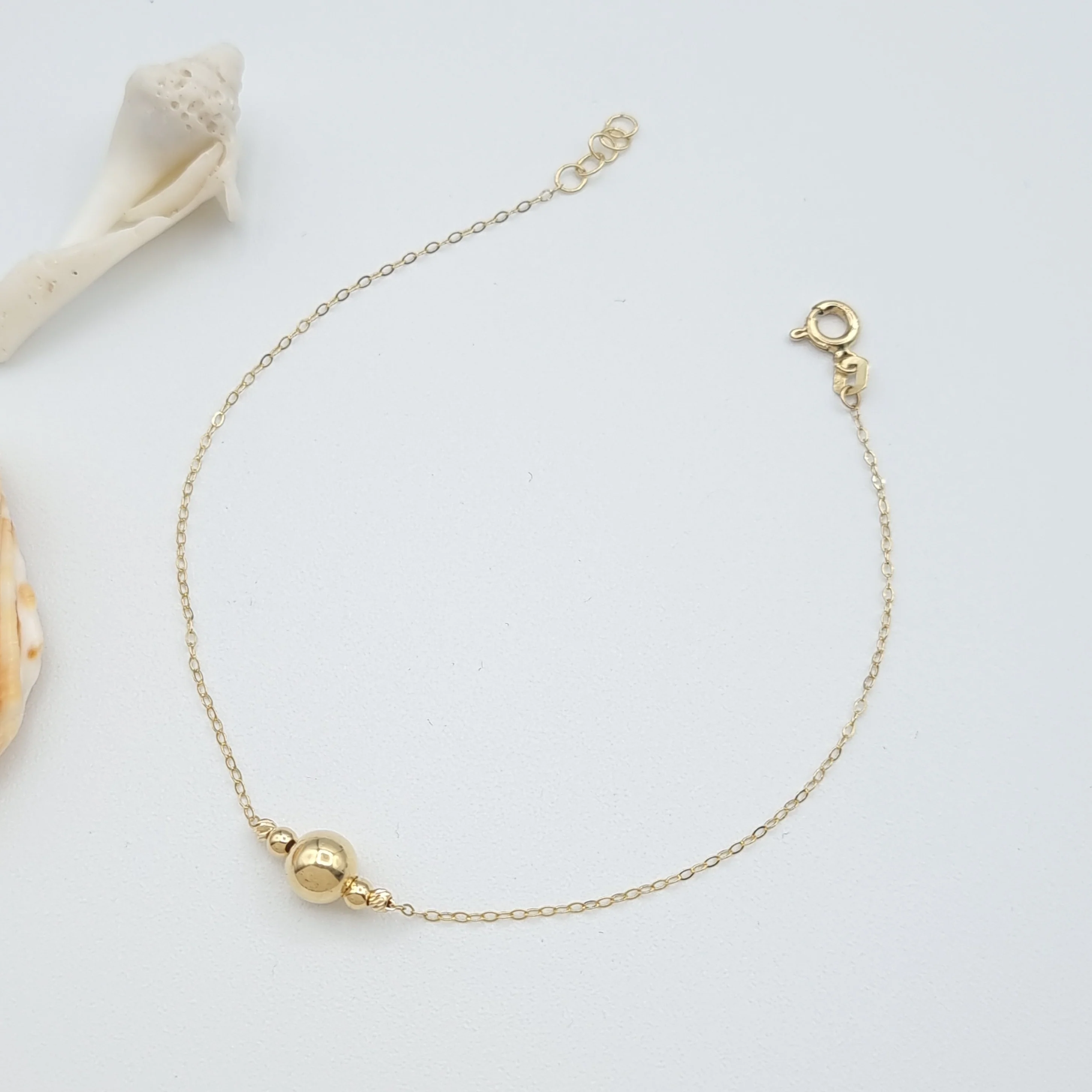 18K Pure Gold Seed Bracelet - Image 10