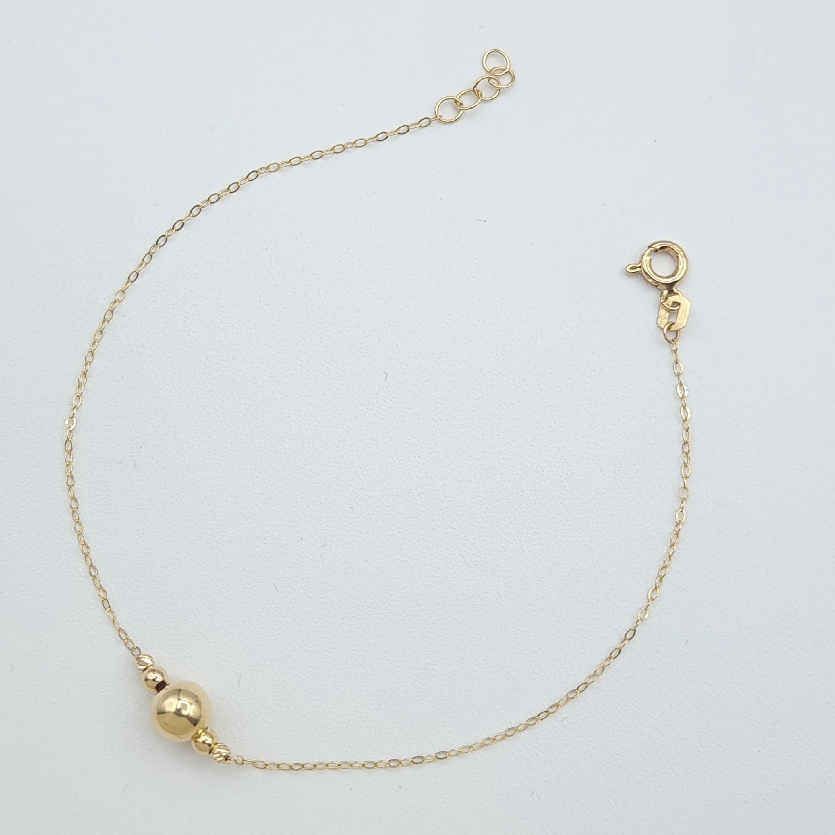 18K Pure Gold Seed Bracelet - Image 2