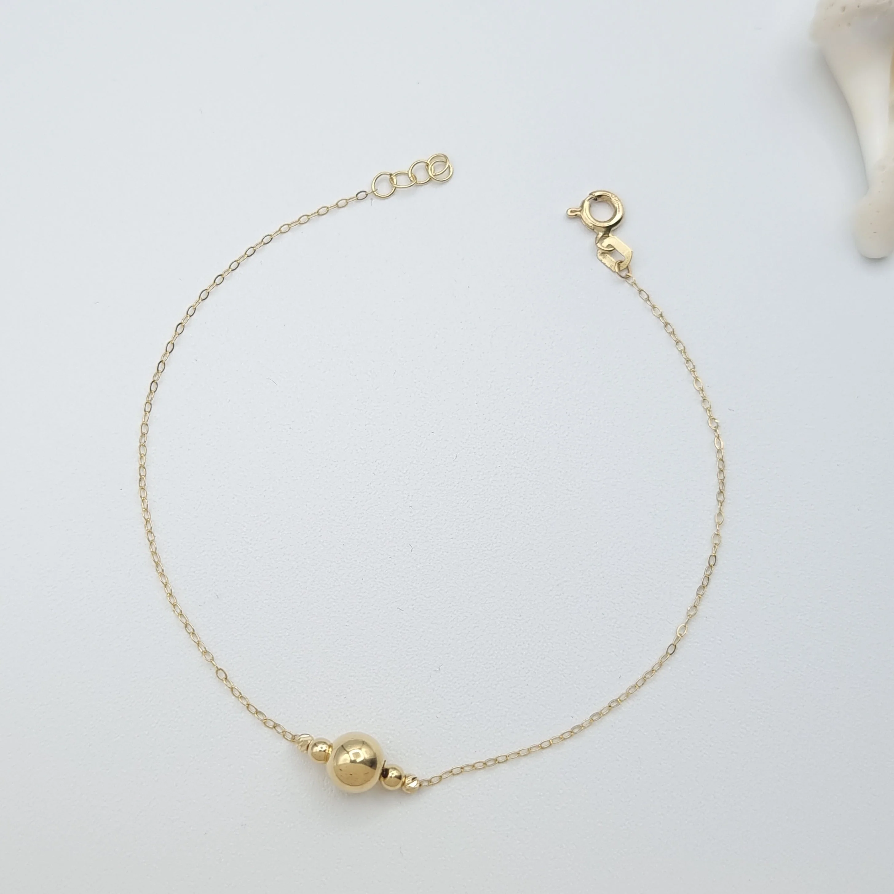 18K Pure Gold Seed Bracelet - Image 5
