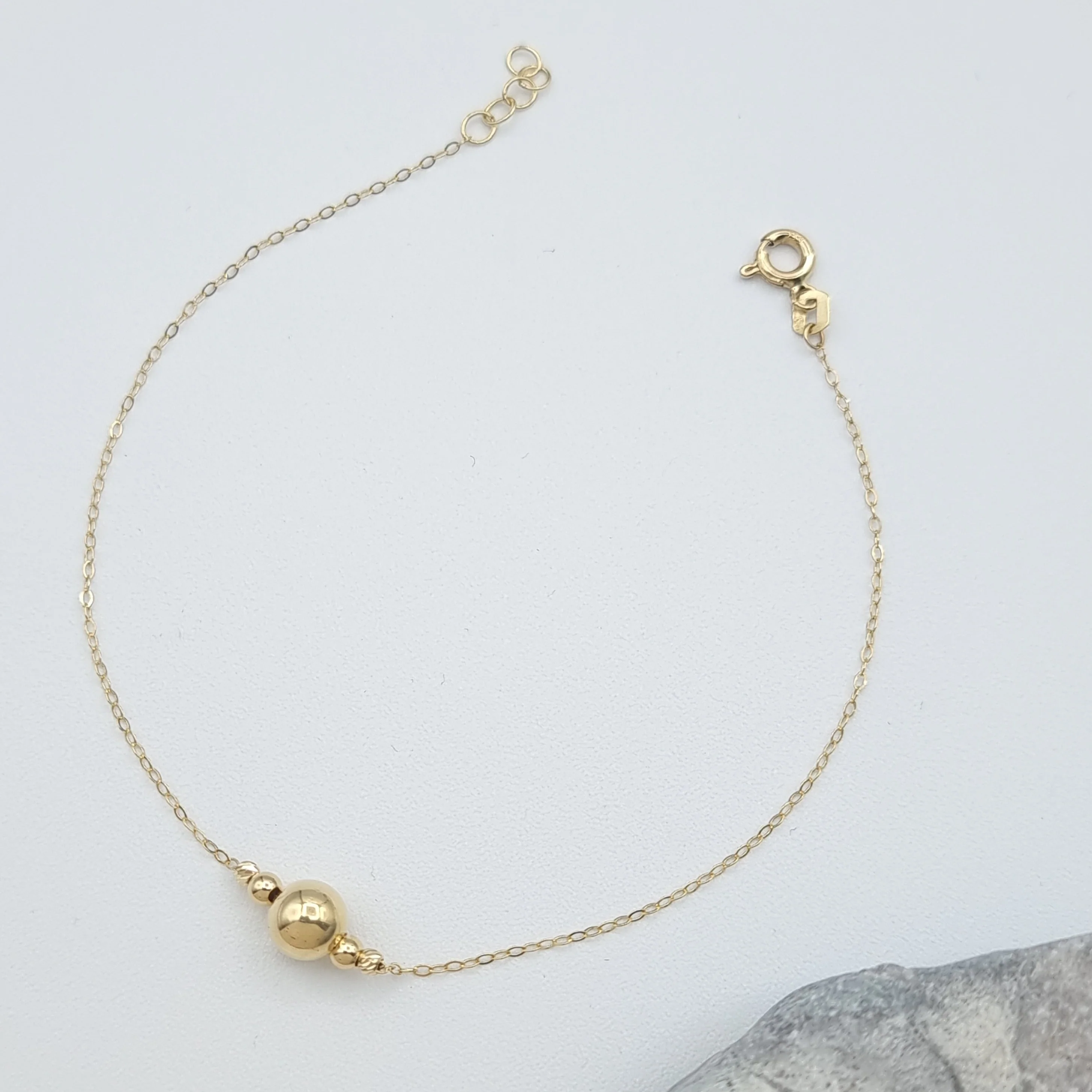 18K Pure Gold Seed Bracelet - Image 6