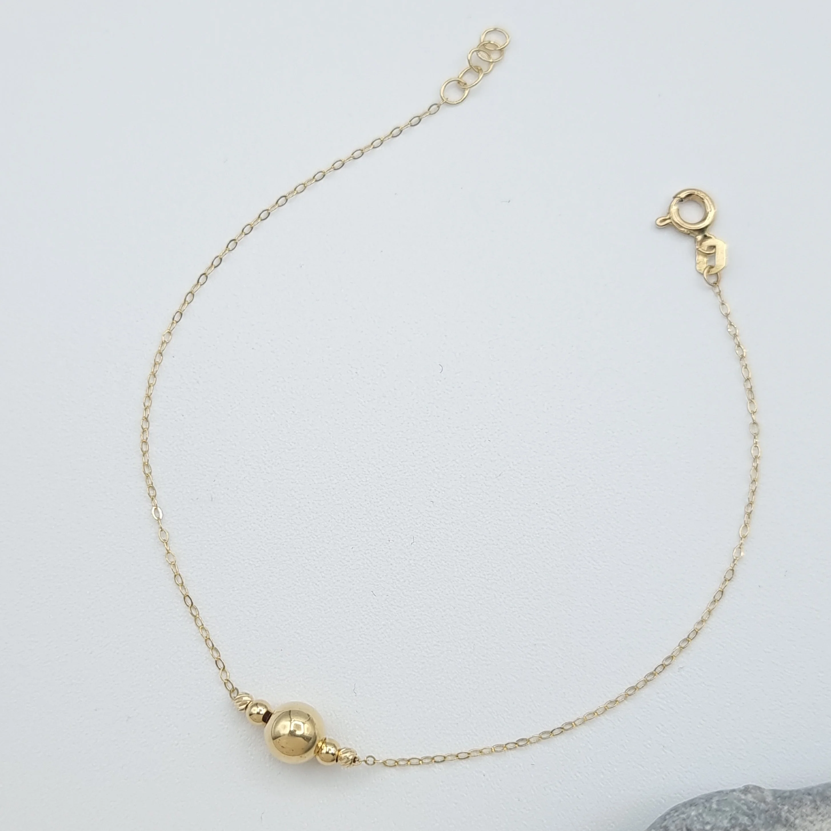 18K Pure Gold Seed Bracelet - Image 7