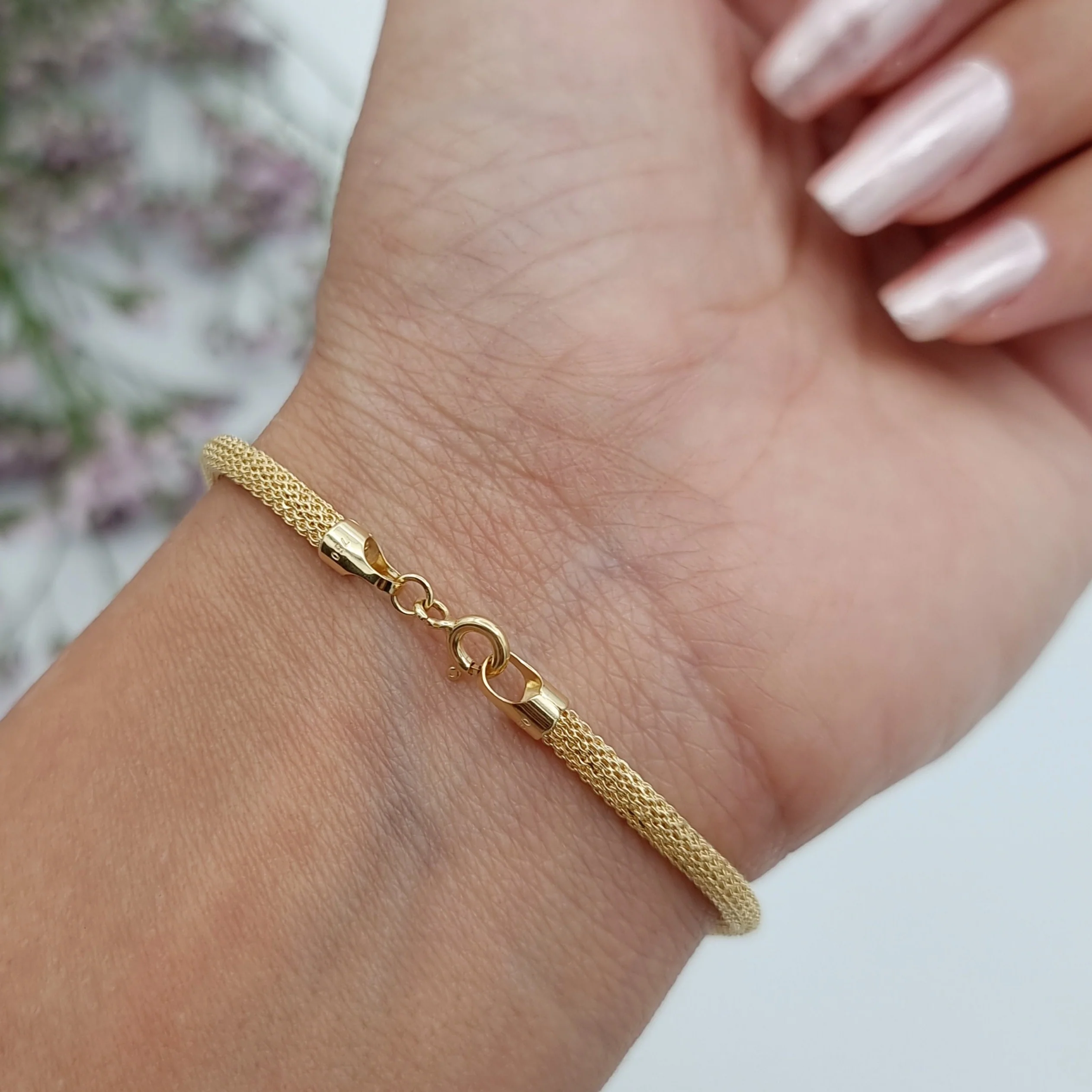 18K Pure Gold Snake Design Bracelet - Image 2