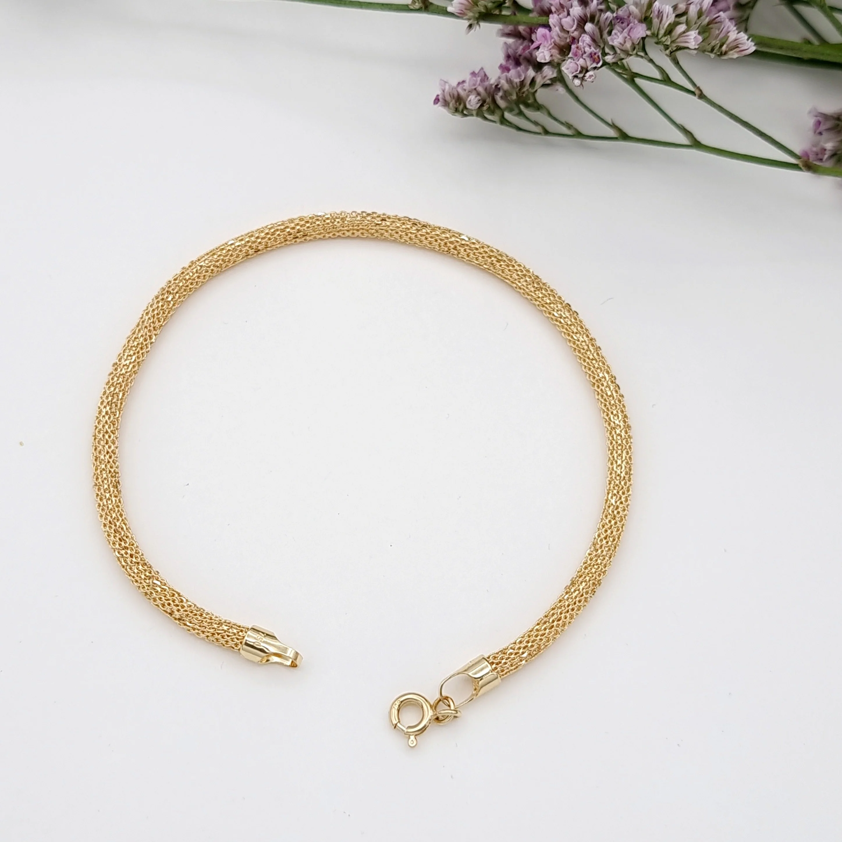 18K Pure Gold Snake Design Bracelet - Image 5