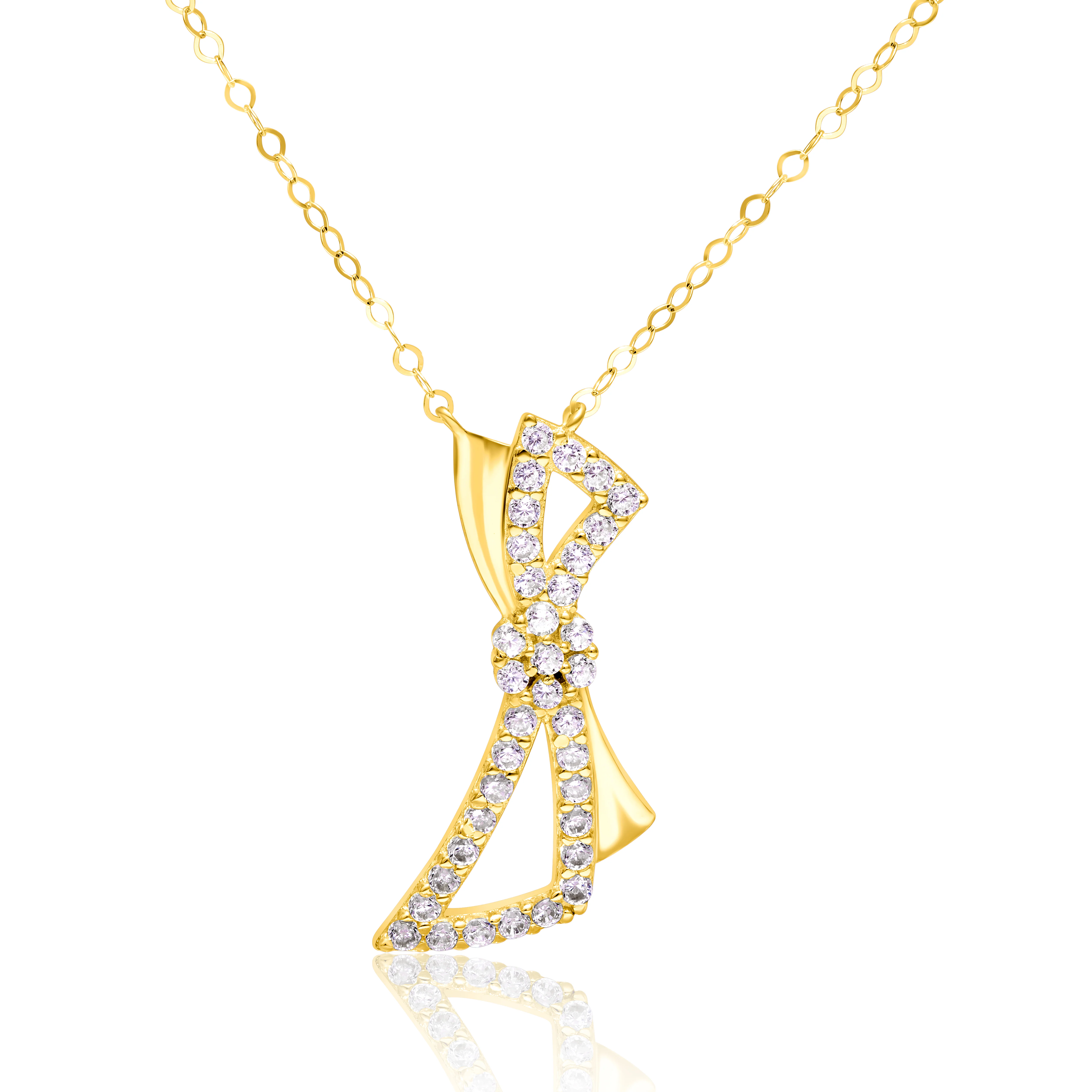 18K Pure Gold Stone Necklace Talagold