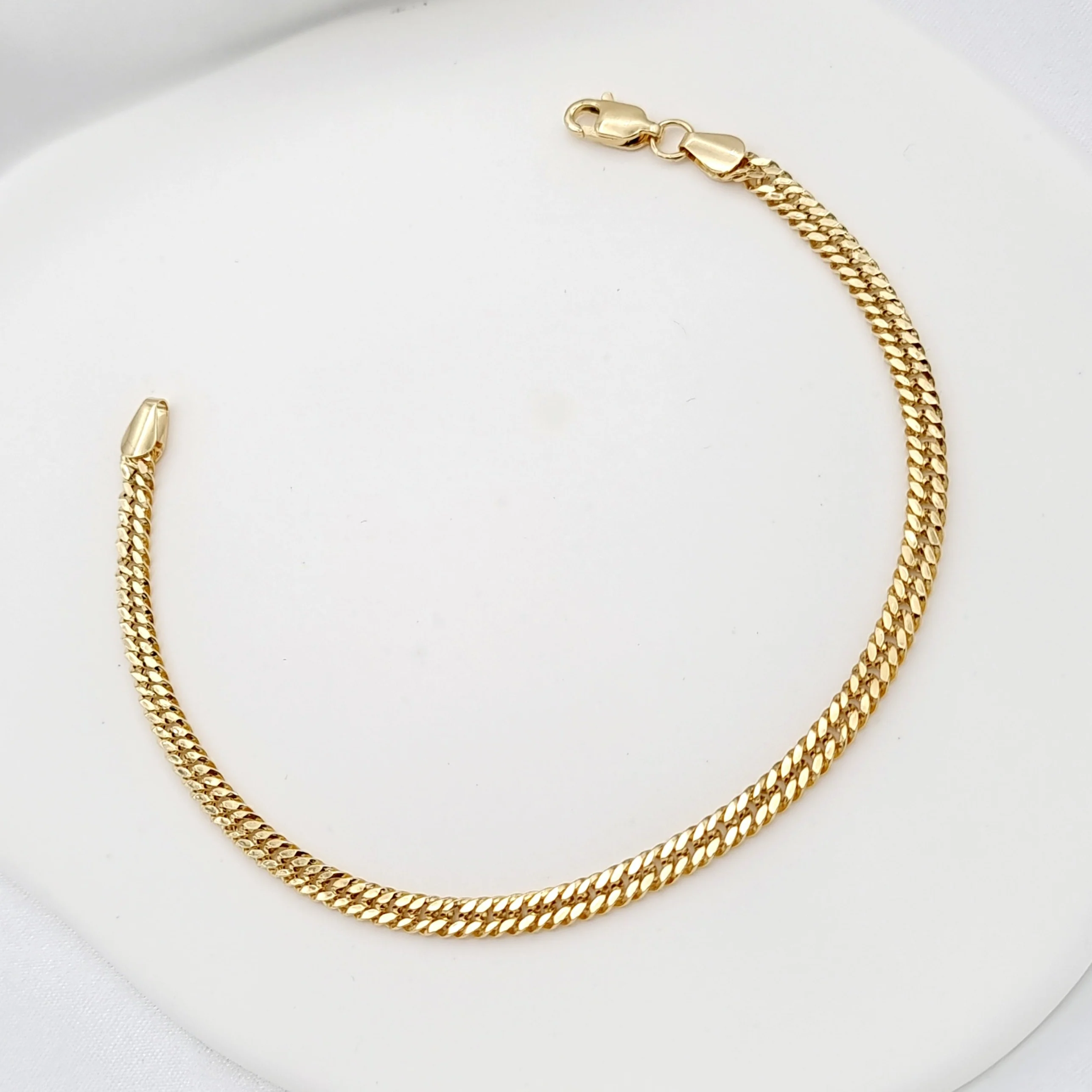 18K Pure Gold Thick Bracelet - Image 3