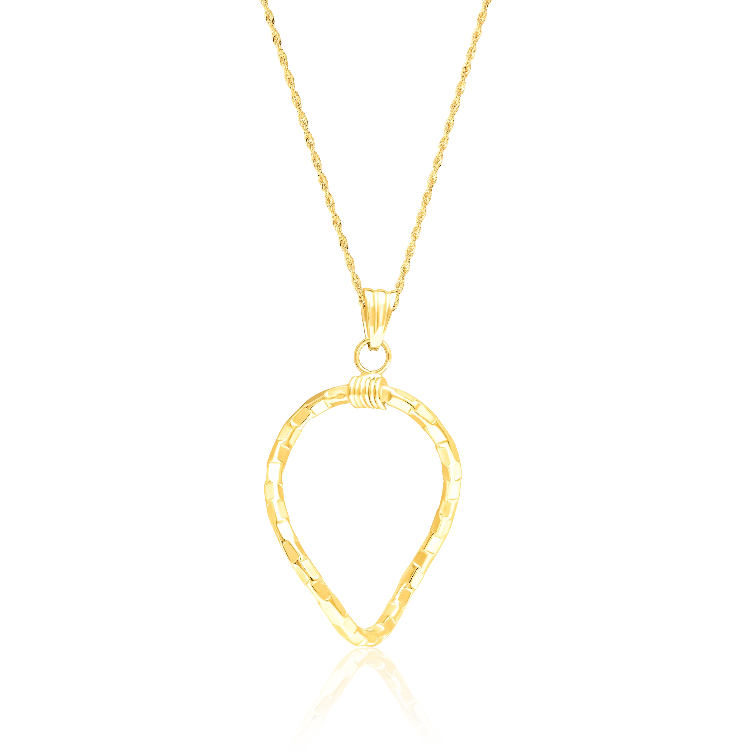 18K Pure Gold Twisted Oval Jewelry Set Talagold - Image 3