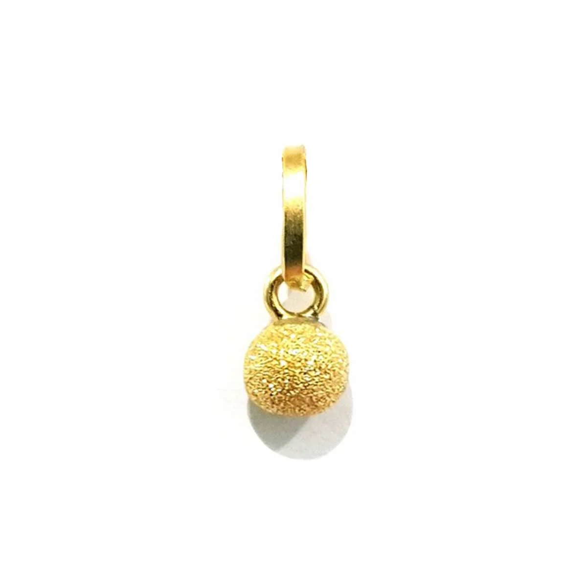 18K Pure Gold Ball Design Necklace - Image 2