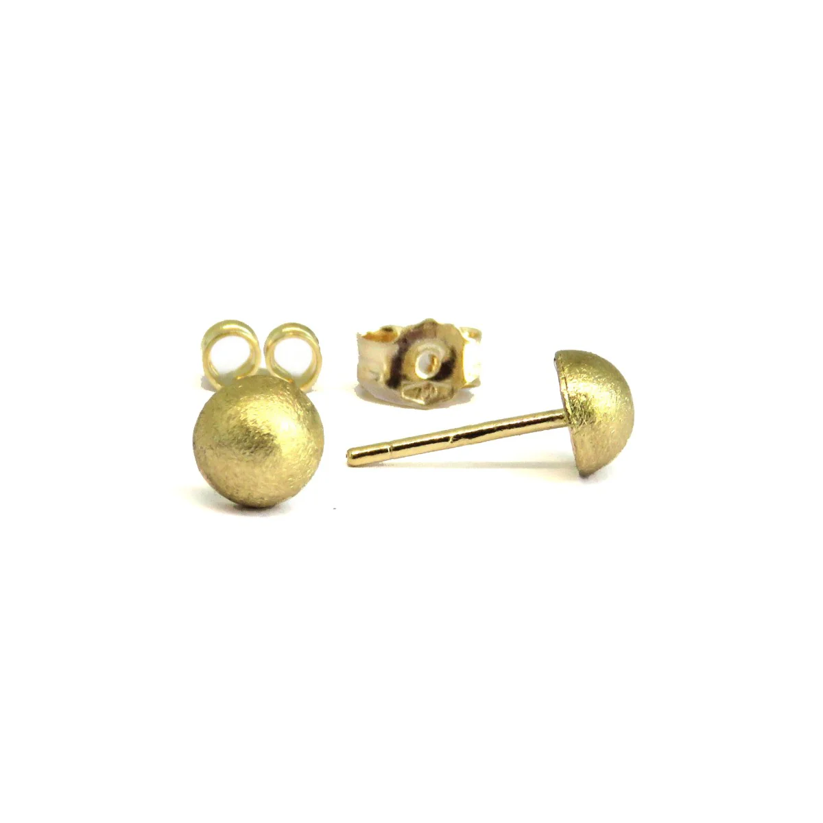 18K Pure Gold Earrings