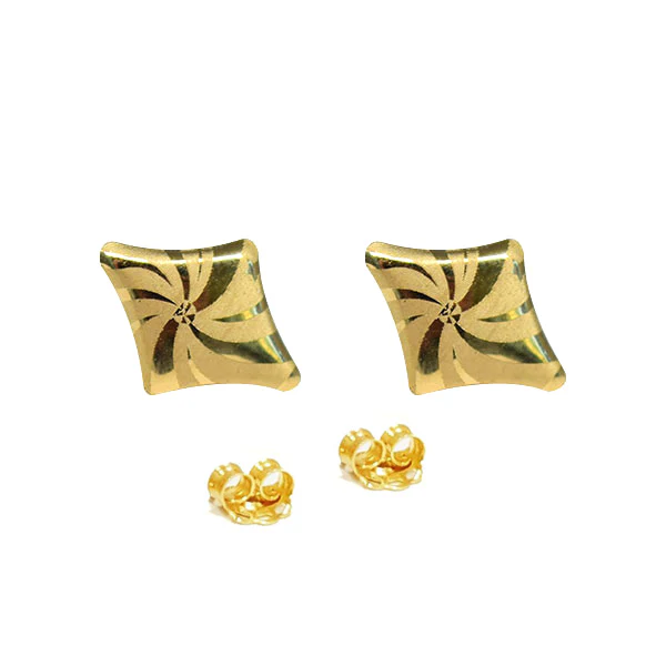 18K Pure Gold Earrings