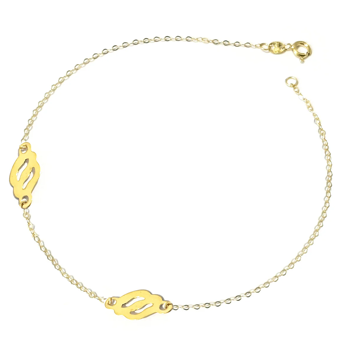 18K Pure Gold Elegant Design Bracelet