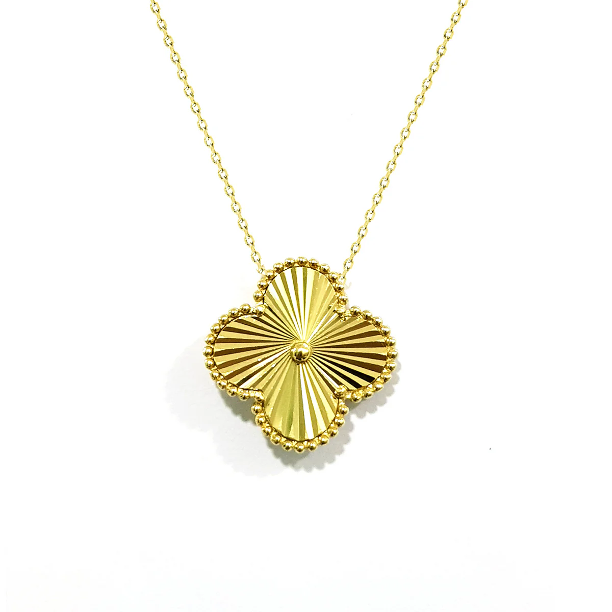18K Pure Gold Elegant Necklace