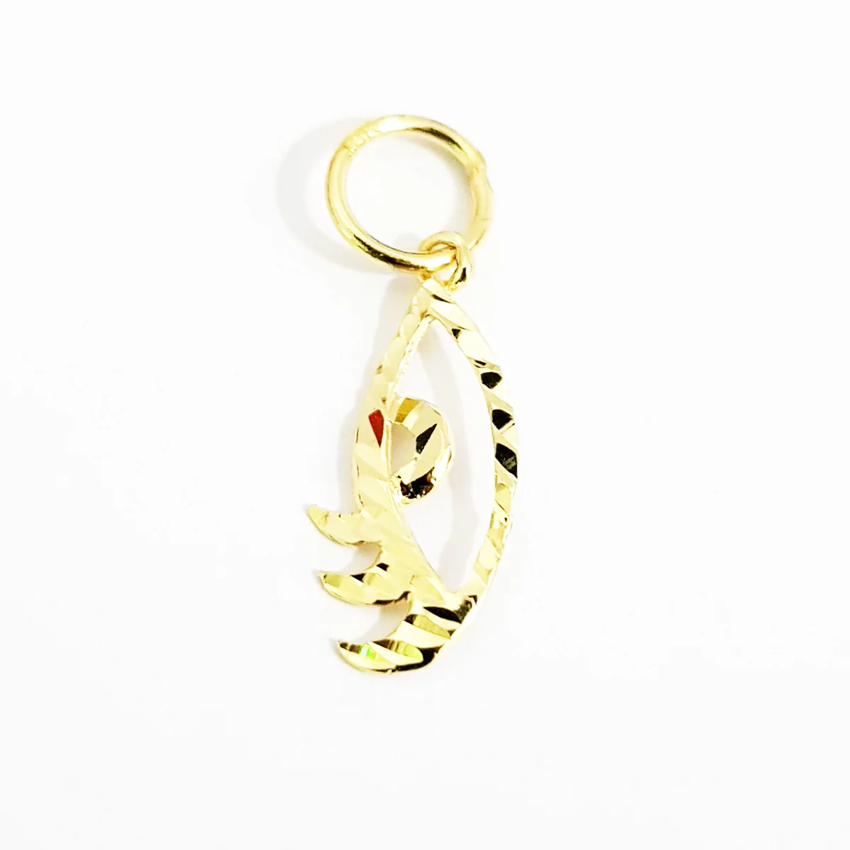 18K Pure Gold Eye Necklace - Image 2