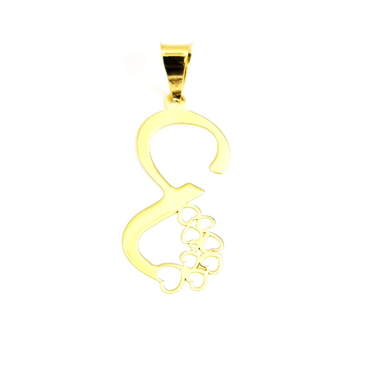 18K Pure Gold Infinity Heart Necklace - Image 2