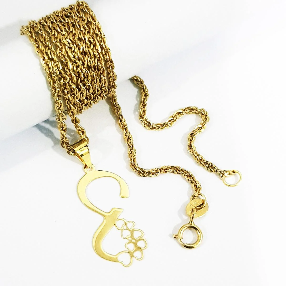 18K Pure Gold Infinity Heart Necklace - Image 3