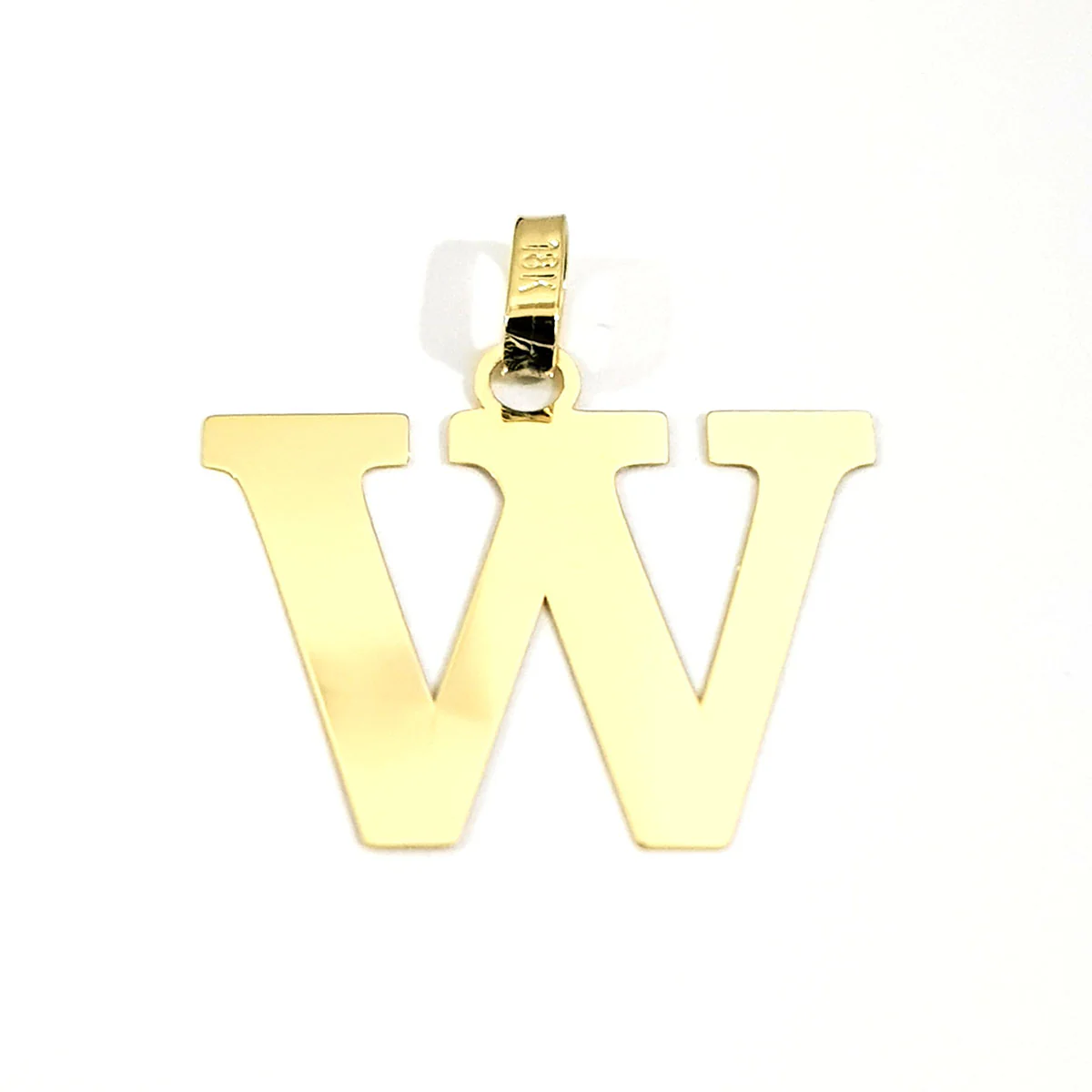 18K Pure Gold Letter Design Pendant - Image 7