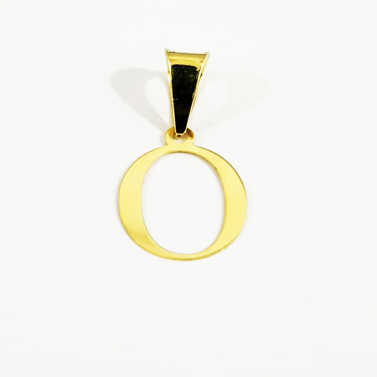 18K Pure Gold Letter O Design Necklace - Image 2