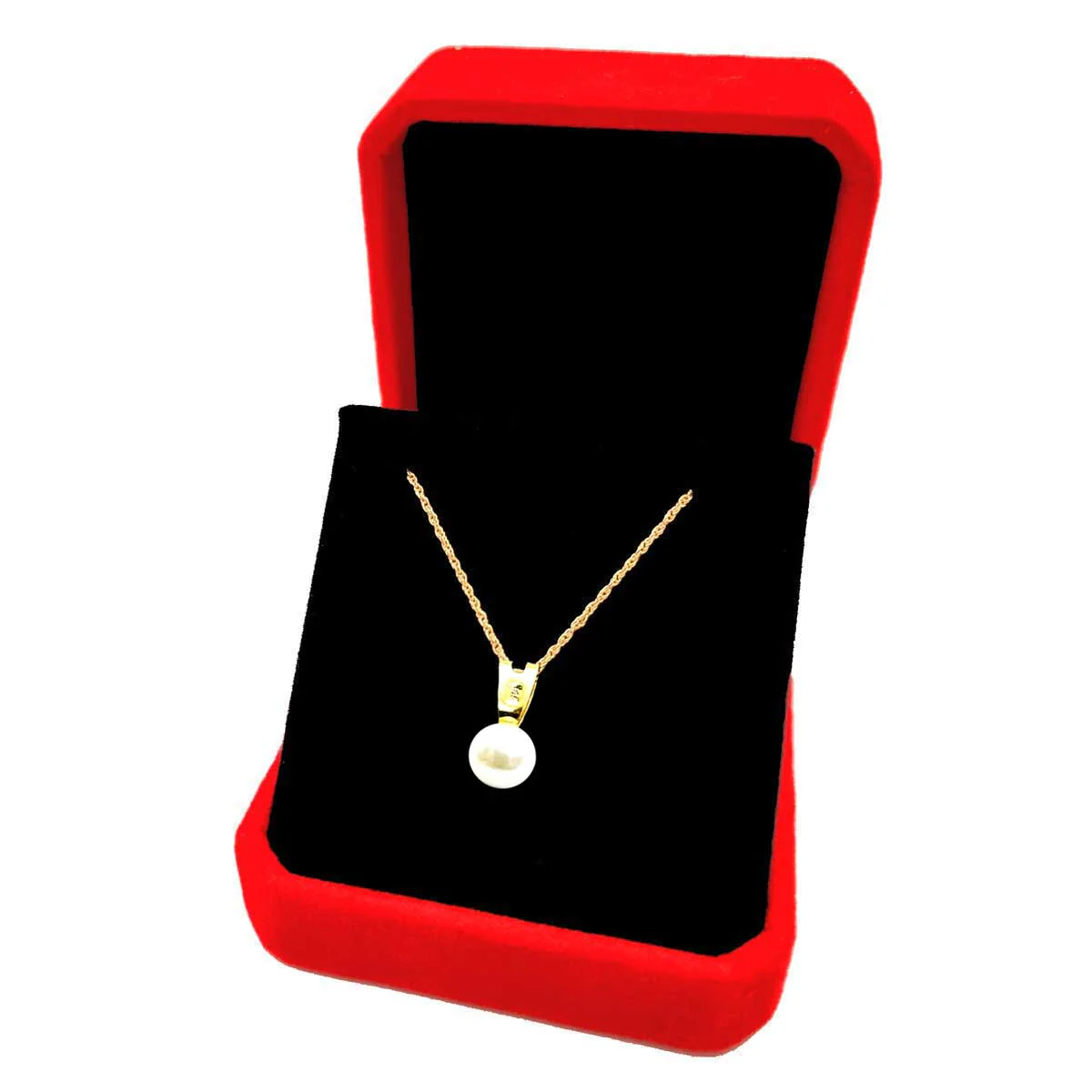 18K Pure Gold Pearl Necklace - Image 4