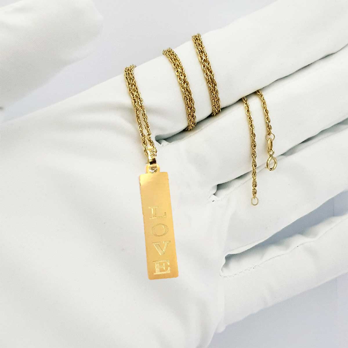 18K Pure Gold Plate Necklace - Image 5