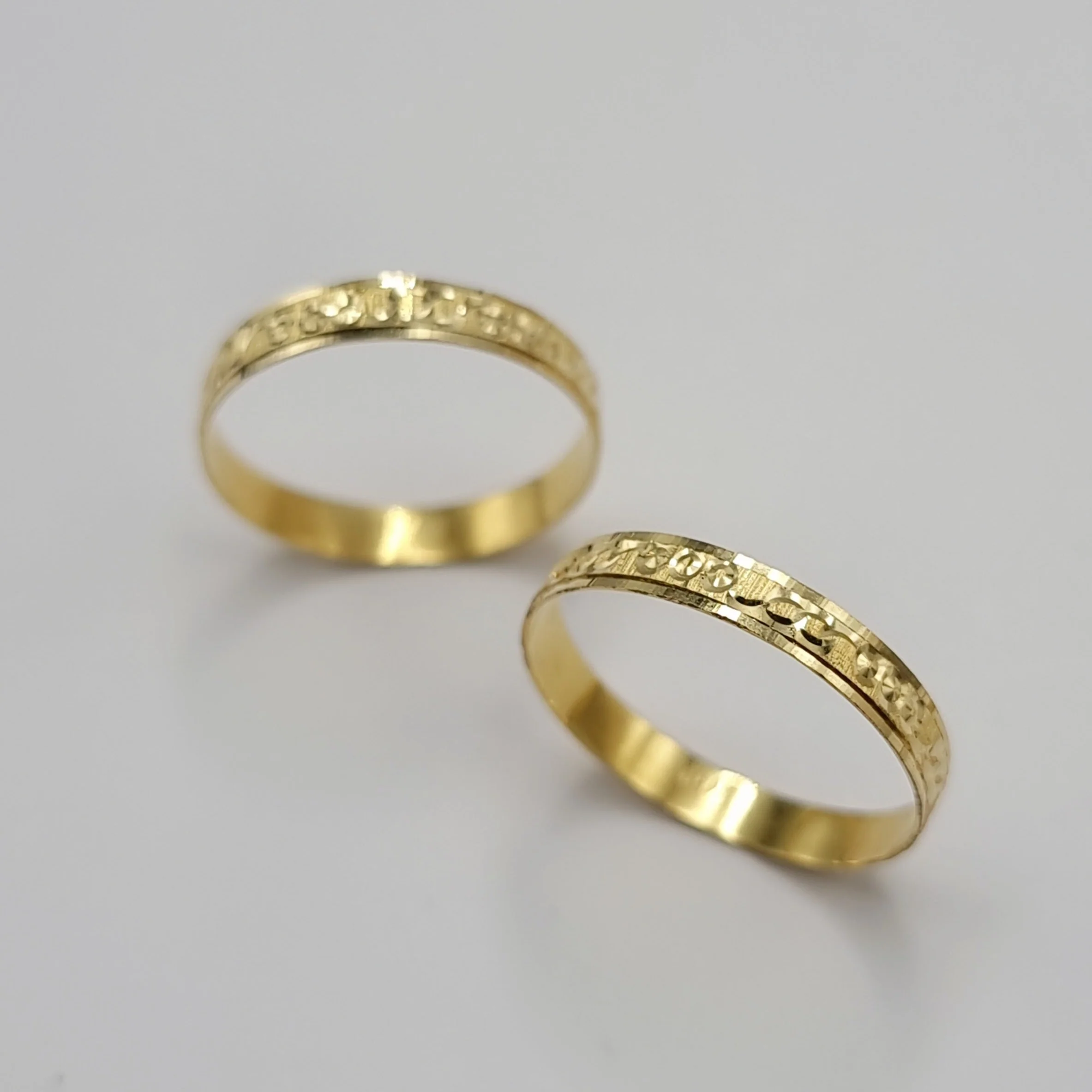 18K Pure Gold Couple Ring - Image 2