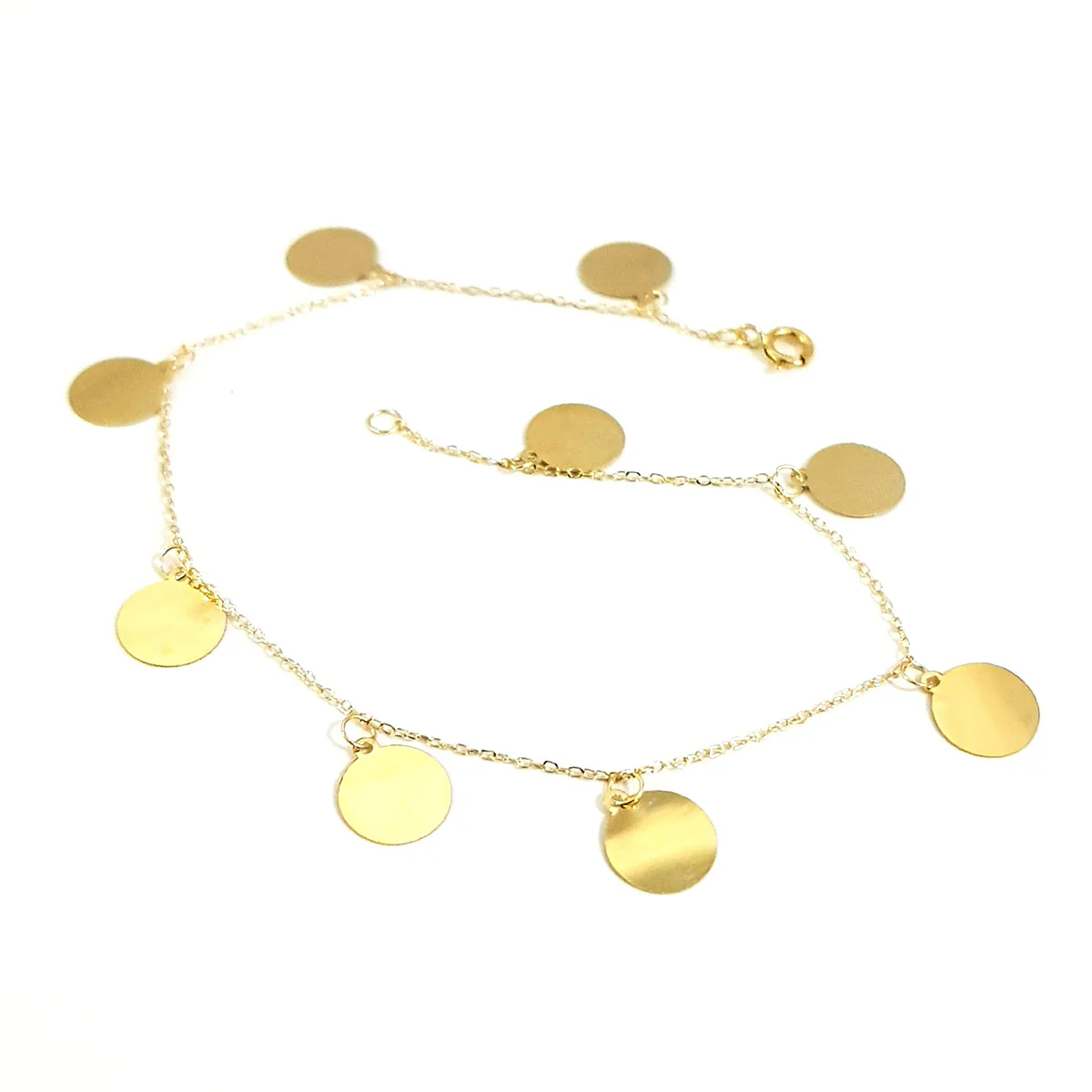 18K Pure Gold Round Bracelet