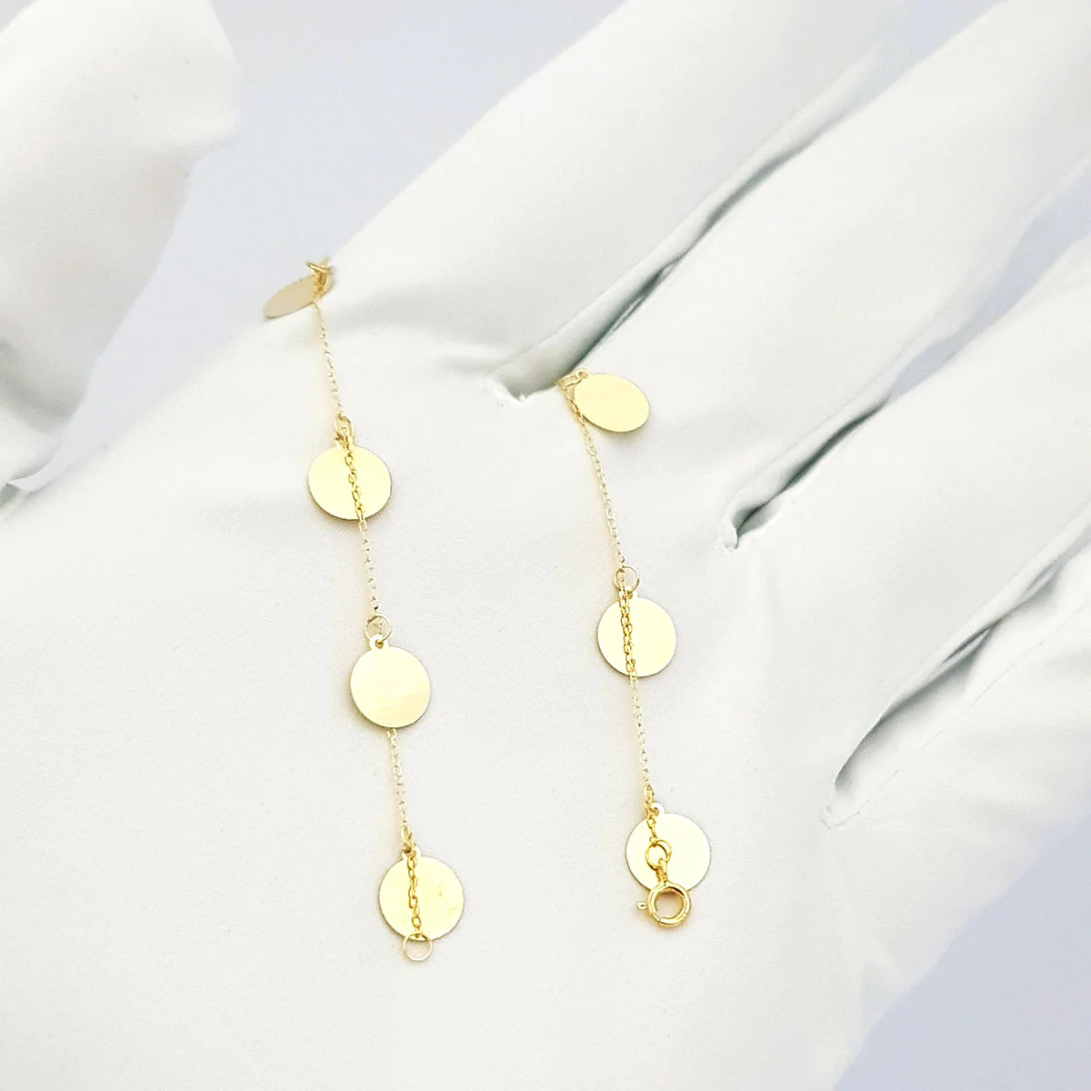18K Pure Gold Round Bracelet - Image 5