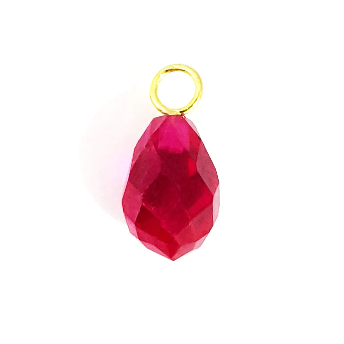 18K Pure Gold Ruby Stone Necklace - Image 2