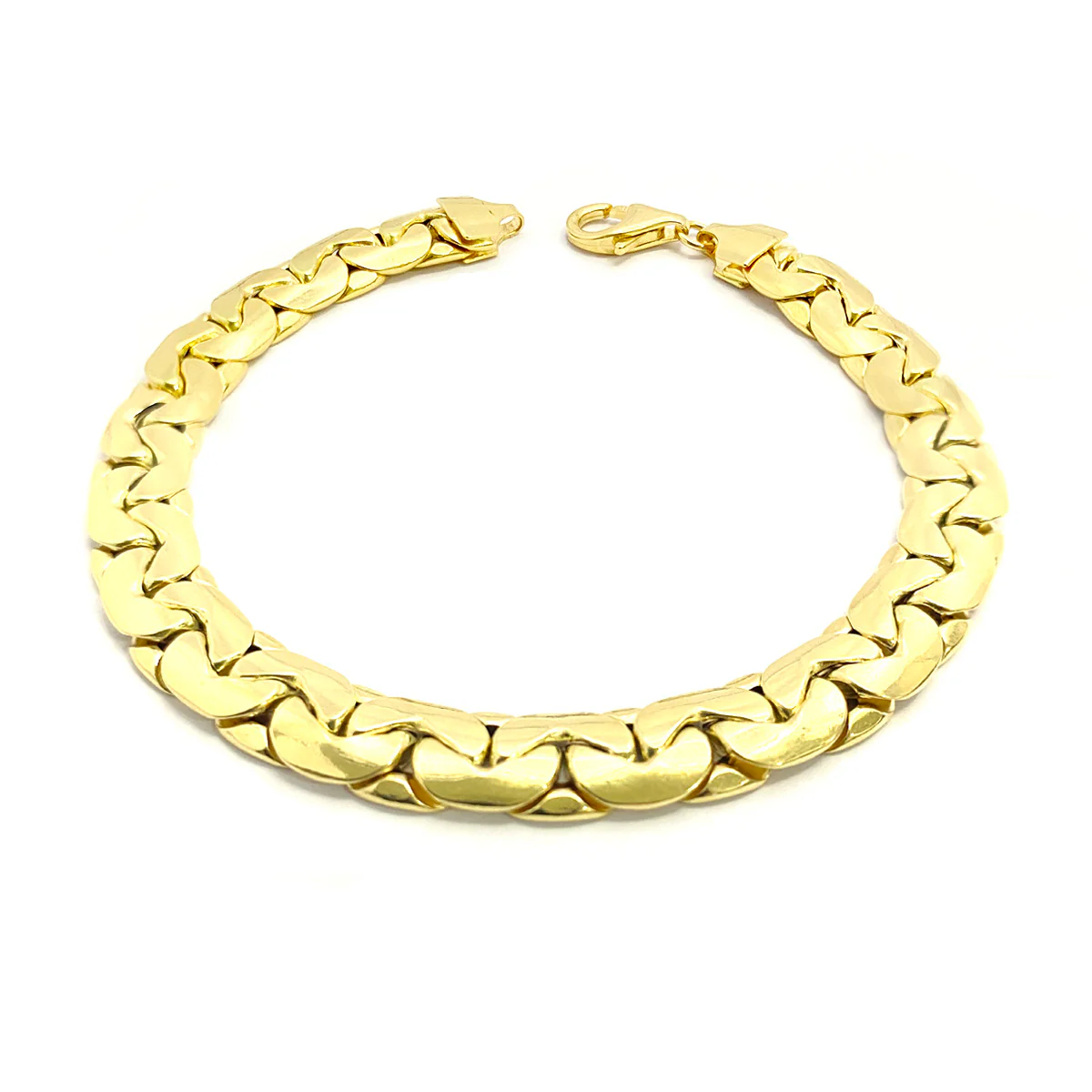 18K Pure Gold Snake Bracelet