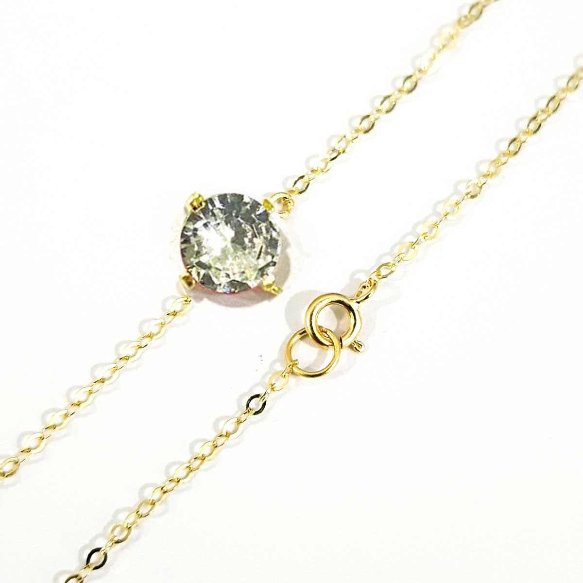 18K Pure Gold Solitaire Design Bracelet - Image 4