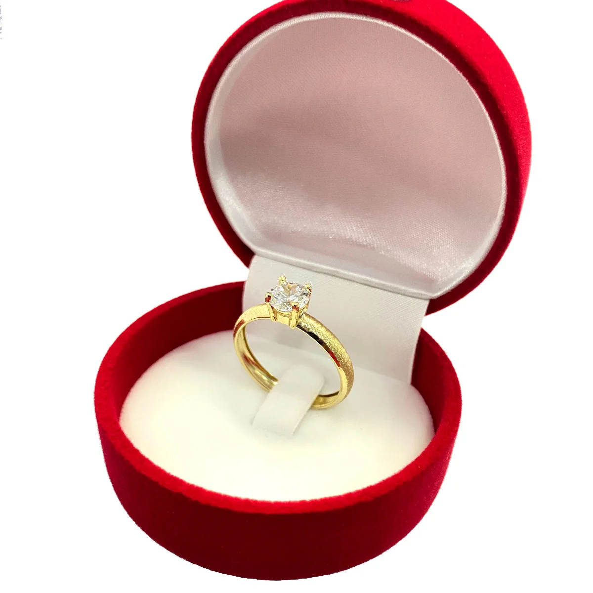 18K Pure Gold Solitaire Design Ring - Image 9