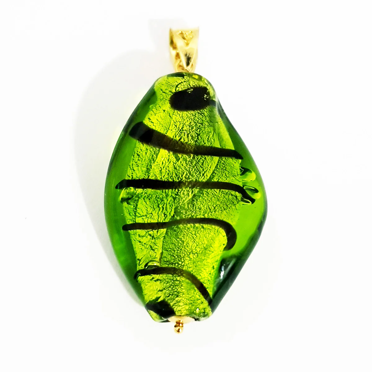 18K Pure Gold Stone Necklace - Image 2