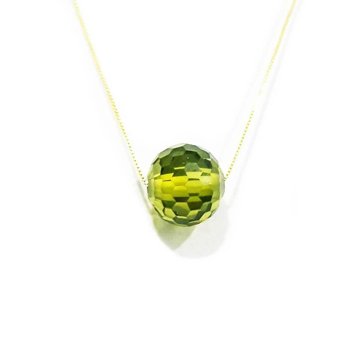 18K Pure Gold Stone Necklace - Image 7