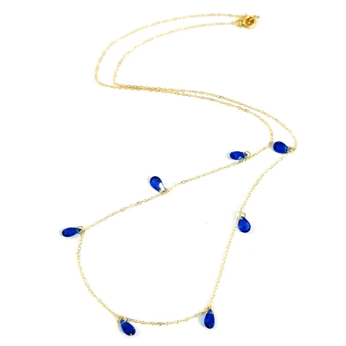 18K Pure Gold Stone Necklace - Image 2