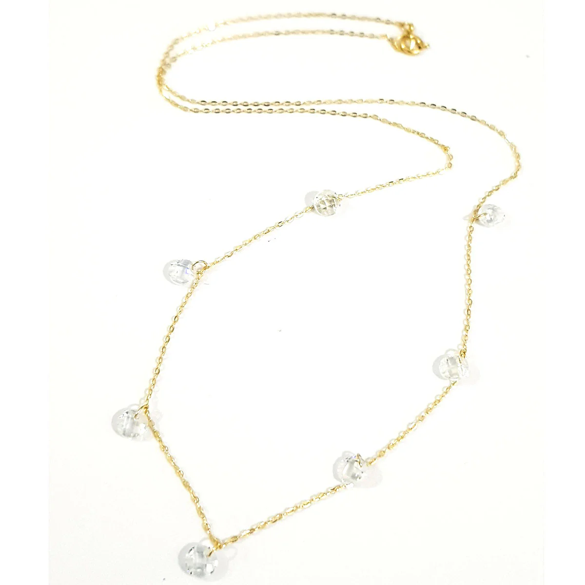 18K Pure Gold Stone Necklace - Image 2
