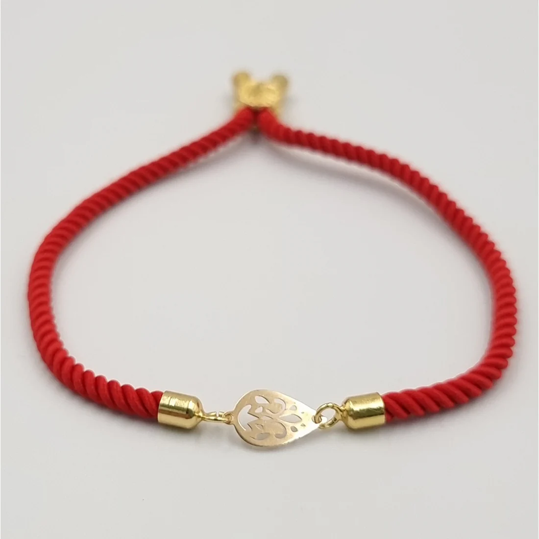 18K Pure Gold Thread Adjustable Bracelet - Image 4