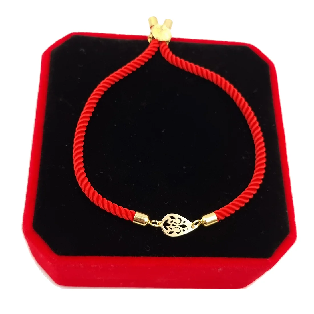 18K Pure Gold Thread Adjustable Bracelet - Image 5