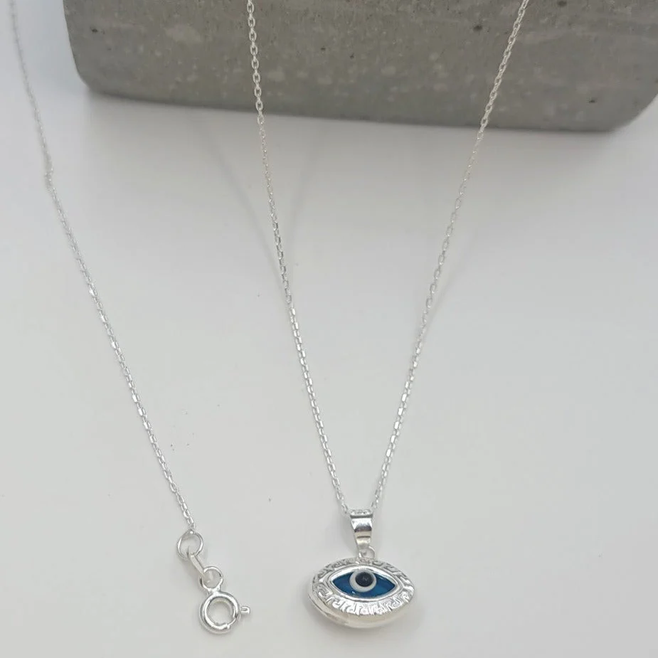 Real 925 Sterling Silver Eye Necklace - Image 3