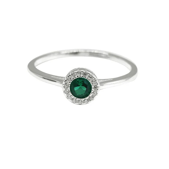 Real 925 Sterling Silver Stone Ring